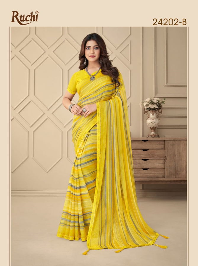 Vanilla By Ruchi Chiffon Saree Catalog